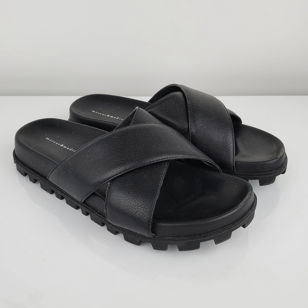 Mercer & Madison Black Rilla Sandals